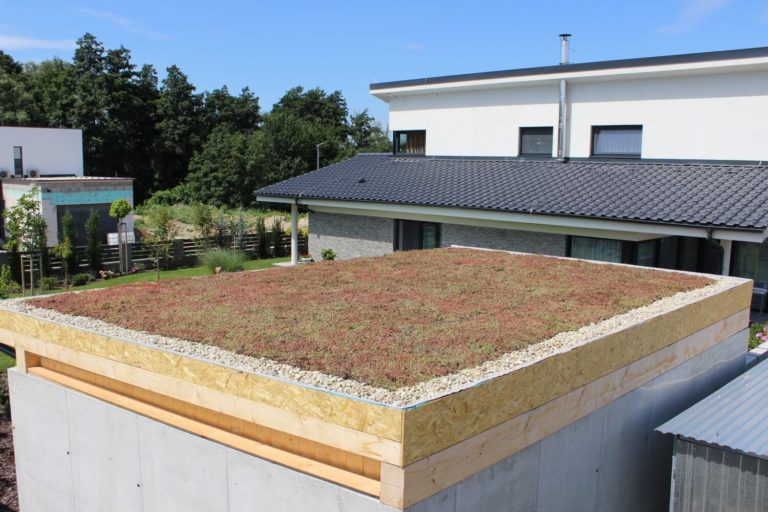 Zelená strecha na letnej kuchyni - vegetačná strecha